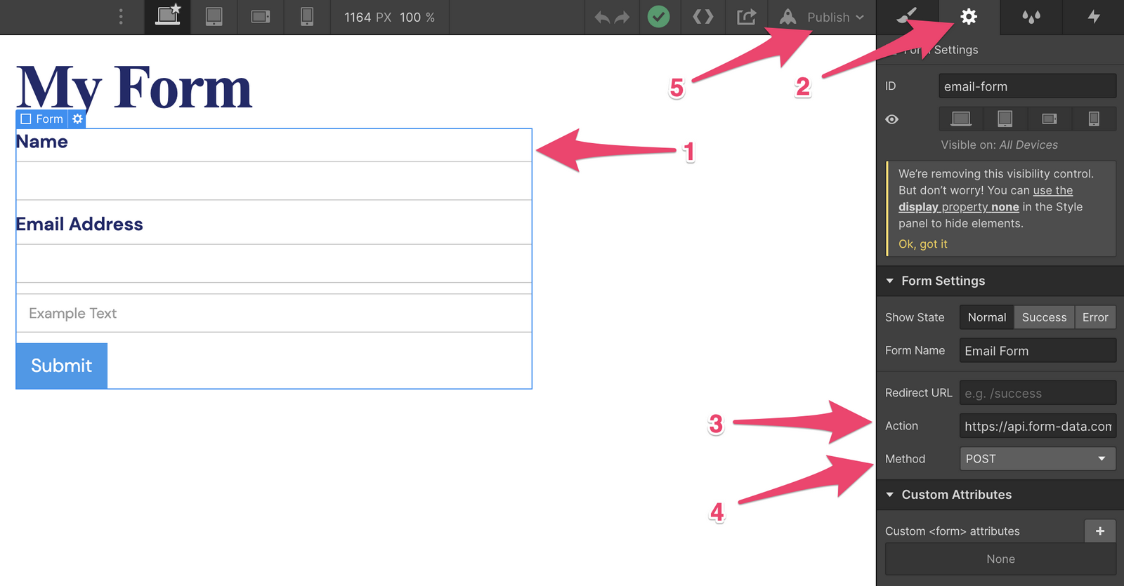 Configure webflow